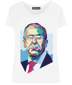 Футболка женская ALEXANDER KONASOV "Лавров" белая M