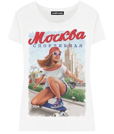 Футболка женская ALEXANDER KONASOV "Москва спортивная" белая XS