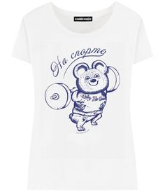Футболка женская ALEXANDER KONASOV "Мишка" белая XS