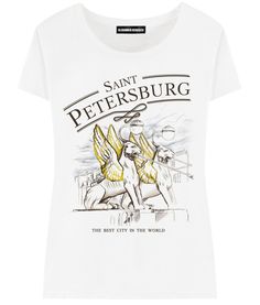 Футболка женская ALEXANDER KONASOV "Санкт-Петербург" белая 2XL