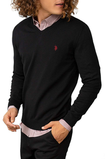 Пуловер мужской U.S. POLO Assn. G081SZ0TK0ENRIQUE черный XL