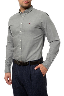 Рубашка мужская Tommy Hilfiger MW0MW07826 043 серебристая S