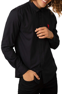 Рубашка мужская U.S. POLO Assn. G081SZ004ARMASTARK17K VR046 черная S