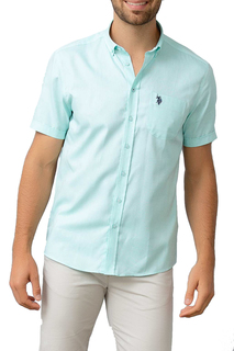 Рубашка мужская U.S. POLO Assn. G081SZ0040HAPY18Y VR090 зеленая S
