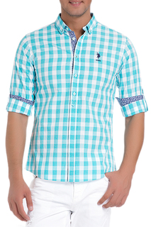 Рубашка мужская U.S. POLO Assn. G081SZ004AVILSAUND YS0007 зеленая S