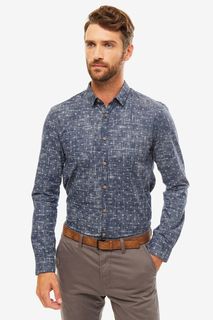 Рубашка мужская TOM TAILOR синяя