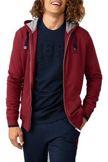 Толстовка мужская U.S. POLO Assn. G081SZ0820GARMANSK8 красная 3XL