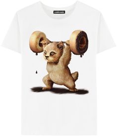 Футболка мужская ALEXANDER KONASOV "Донат жим" белая 3XL