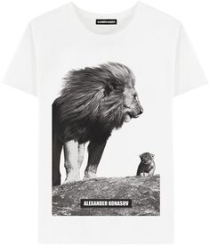 Футболка мужская ALEXANDER KONASOV "Львы" белая 3XL