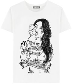 Футболка мужская ALEXANDER KONASOV "Girl" белая XL