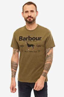 Футболка мужская Barbour зеленая
