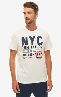 Футболка мужская TOM TAILOR белая