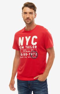 Футболка мужская TOM TAILOR красная