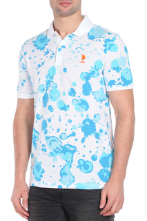 Поло мужское U.S. POLO Assn. G081SZ0110BURA VR093 голубое S