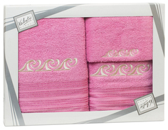 Полотенце Valentini Fantasy 3 Цвет: Ярко-Розовый (Набор)