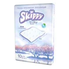 Гигиенические пеленки детские Skippy Light, р-р 60x60 (10шт.)