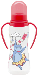 Бутылочка для кормления Lubby Just Lubby с молочной соской, с ручками 250 мл