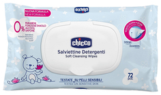 Очищающие салфетки Chicco 72 шт.