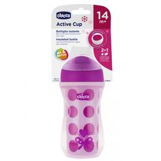 Поильник-непроливайка Chicco Active Cup 266 мл розовый