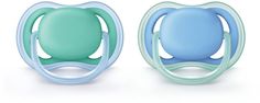 Пустышка Philips Avent серии Ultra Air 6-18 мес., 2 шт. для мальчиков