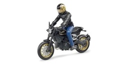 Фигурка Bruder Scrambler Ducati Cafe Racer с мотоциклистом 63-050