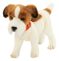Мягкая игрушка Hansa Собака Джек Рассел Терьер 31 см белый коричневый Плюш 5901