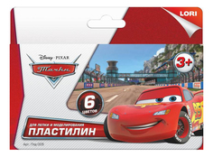 Пластилин LORI Тачки 6 цветов Плд-005пц