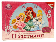 Пластилин LORI Королевские питомцы 16 цветов