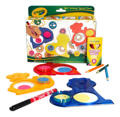 Набор трафаретов «животный мир» с карандашами Crayola