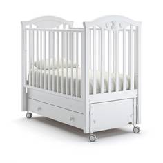 Кроватка Nuovita Lusso Swing маятник продольный bianco белый