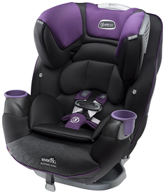 Автокресло Evenflo Platinum Series SafeMax группа 0/1, Черный-Фиолетовый