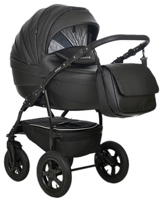 Коляска 2 в 1 Indigo Camila 18 S Черная кожа УТ0010180