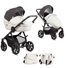 Коляска Tutis Aero Reflective 2 в 1 2019 Тёмно-серый Кожа