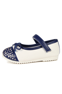 Туфли детские Marko, цв.белый; синий, р-р 22