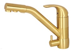Смеситель для кухни Kaiser Safira 15066-3 с подключением к фильтру Gold/Brass
