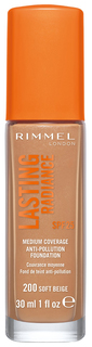 Rimmel Lasting Radiance Medium Coverage Anti-Pollution Foundation SPF25