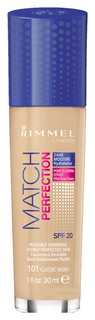 Тональный крем Rimmel Match Perfection Foundation тон 101 30 мл