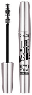 Тушь для ресниц Divage Tube Your Lashes Hi-Tech Volume Mascara 01 Black 10 мл