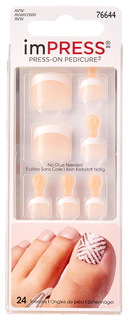 Накладные ногти Kiss Impress Toe Nails BIPT012C 30 шт.