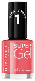 Лак для ногтей Rimmel Super Gel тон 032 Cocktail Passion 12 мл