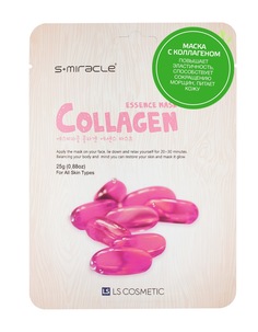 Омолаживающая тканевая маска для лица с коллагеном S Miracle Collagen Essence Mask