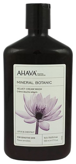 Крем для душа Ahava Mineral Botanic Velvet Cream Wash Lotus Flower & Chestnut 500 мл