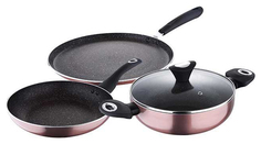 Набор посуды Wellberg (Велберг) Metalica WB-2686-GD