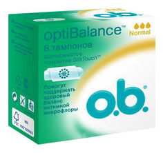 Тампоны o.b. optiBalance Нормал 8шт