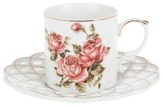 Best Home Porcelain Набор чашек Рубиновые Розы (175 мл)