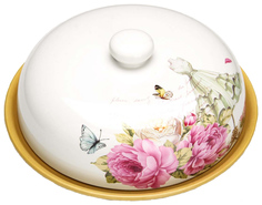 Блюдо для блинов 23,8х11см Пионы LR Loraine