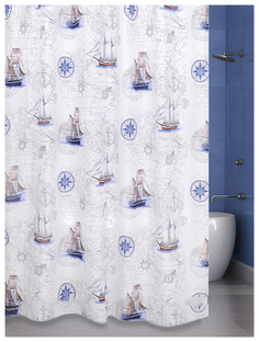 Штора 180х200 для ванны Blue boats Bath Plus