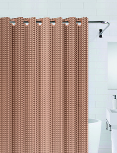 Штора для ванны 3D (коричневый) 180*200 Bath Plus