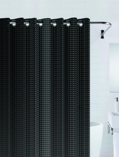 Штора для ванны 3D (черный) 180*200 Bath Plus