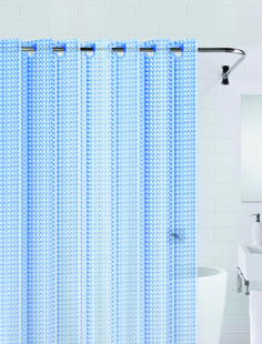 Штора для ванны 3D (голубой) 180*200 Bath Plus